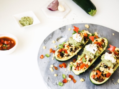 It's time for fiesta with this zucchini boats recipe