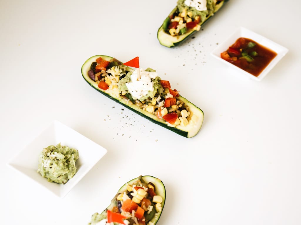 Tasty and healthy zucchini boats recipe